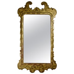 19th Century George I Style Gilt Gesso Pier Wall Mirror