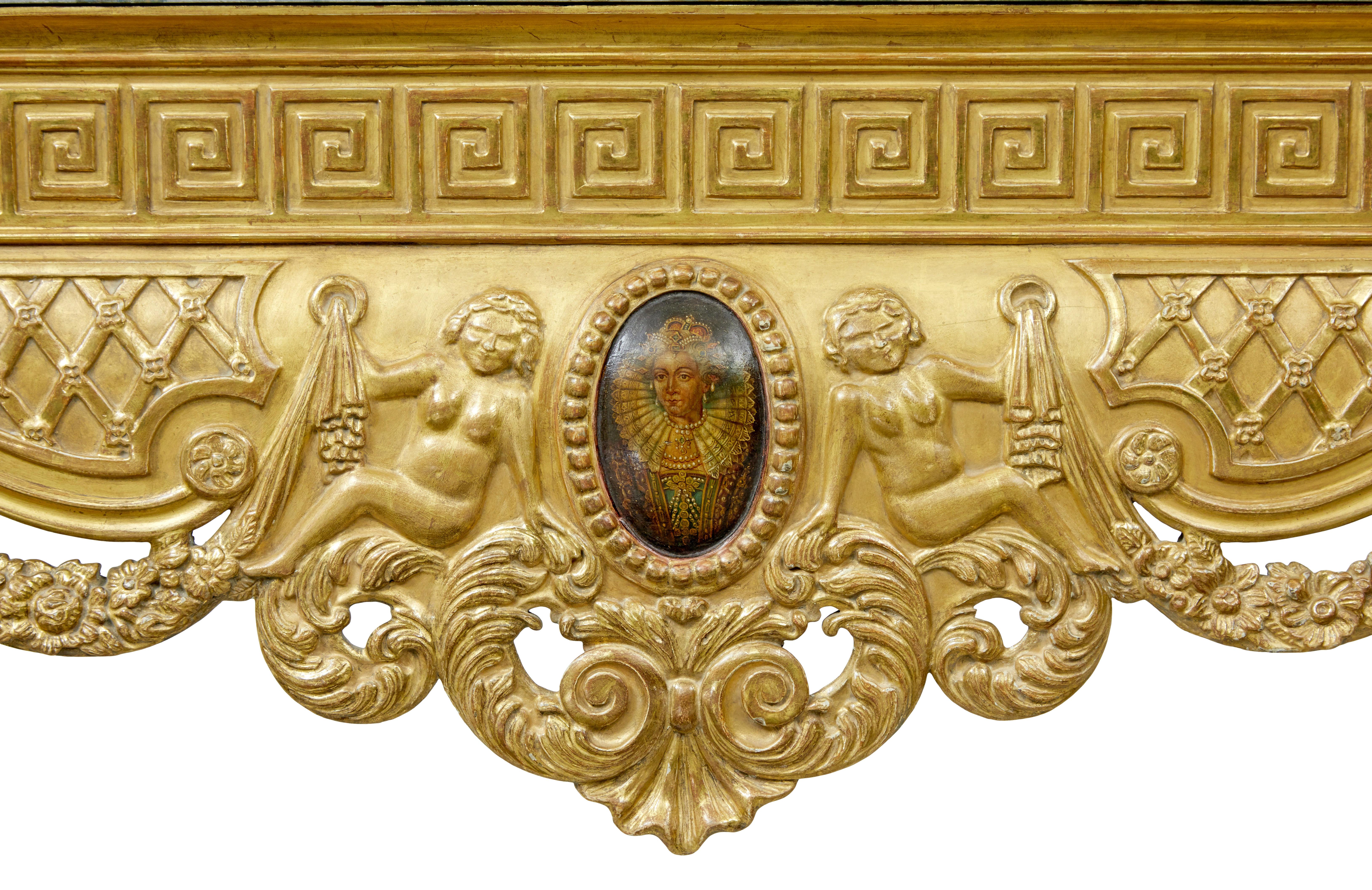 19th century George II influenced marble top center table For Sale 5