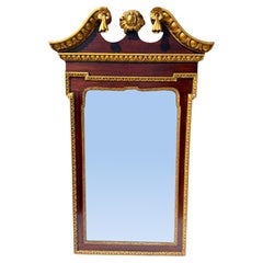 Miroir mural en acajou et doré de style George II du 19e siècle
