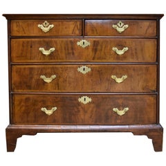 19th Century George II Walnut Chest or Commode