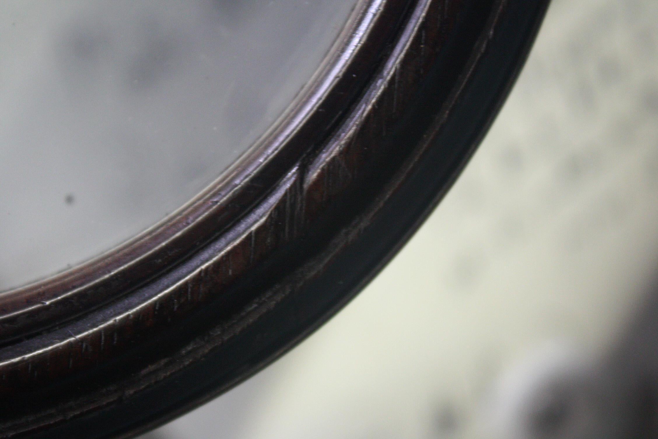 19th Century George III Brass Bound Mahogany Connoisseur Gallery Magnifying Lens 4