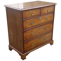 19th Century George III Burr Walnut Chest of Drawers