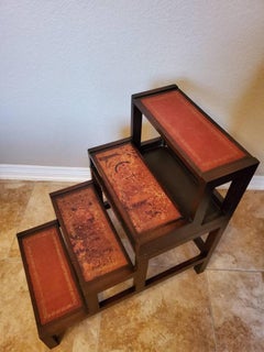 19th Century George III English Mahogany Metamorphic Step Ladder