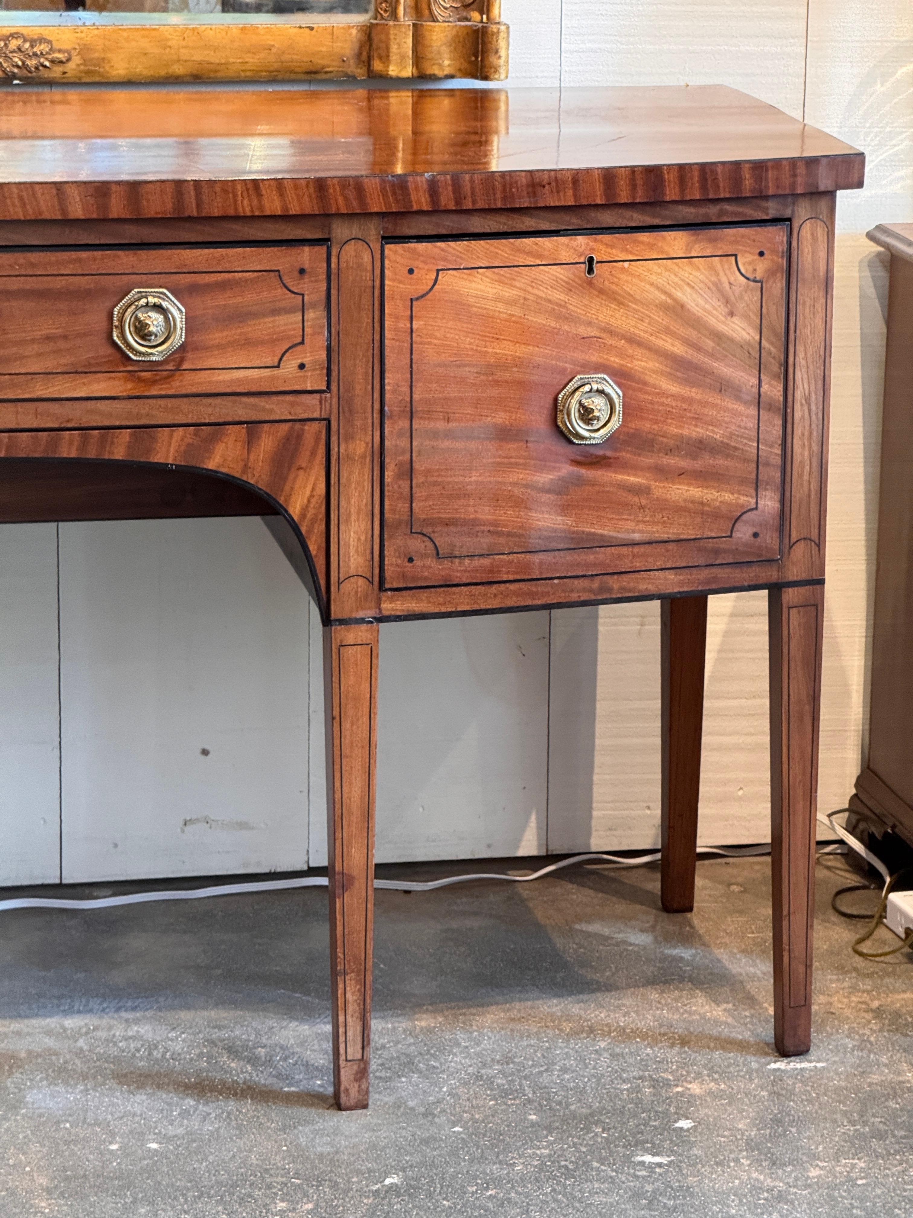 19th Century George III Inlaid Sideboard In Good Condition For Sale In Charlottesville, VA