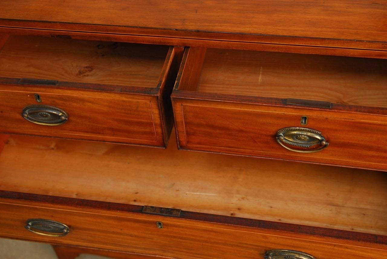 19th Century George III Mahogany Chest of Drawers In Good Condition In Rio Vista, CA