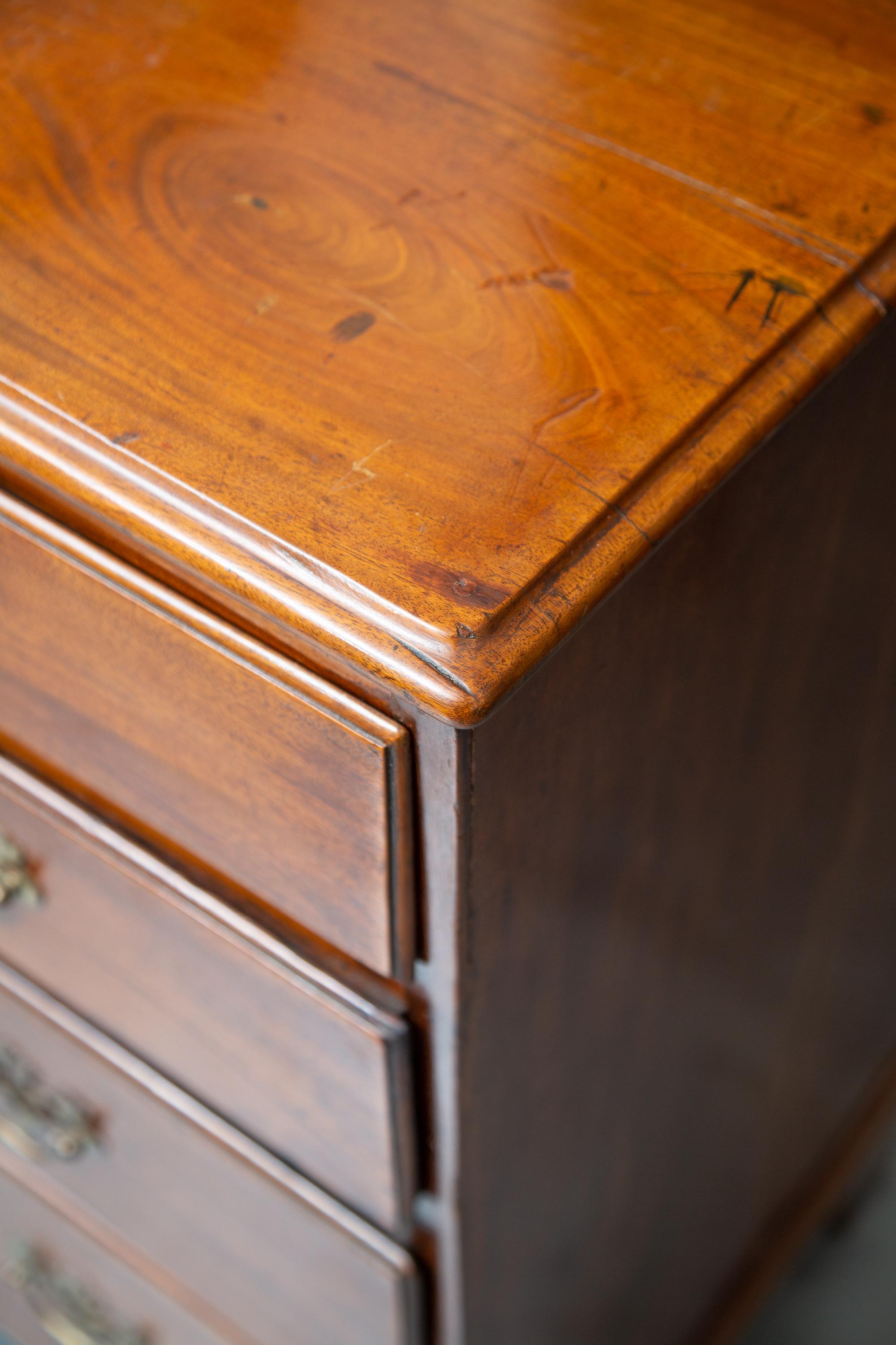 19th Century George III Mahogany Chest of Drawers For Sale 5