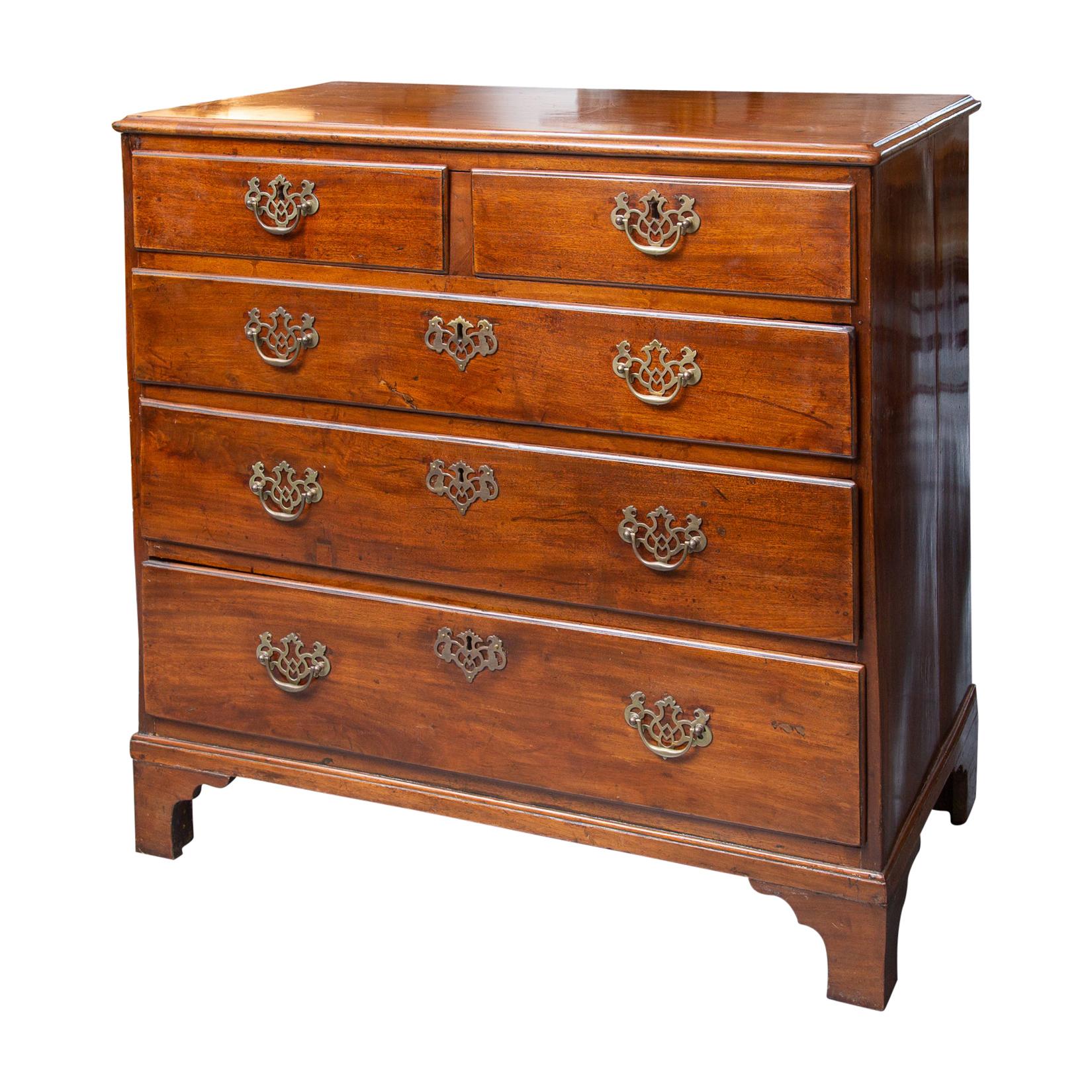 19th Century George III Mahogany Chest of Drawers