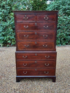 19th Century (George III) Mahogany Chest On Chest / Tallboy