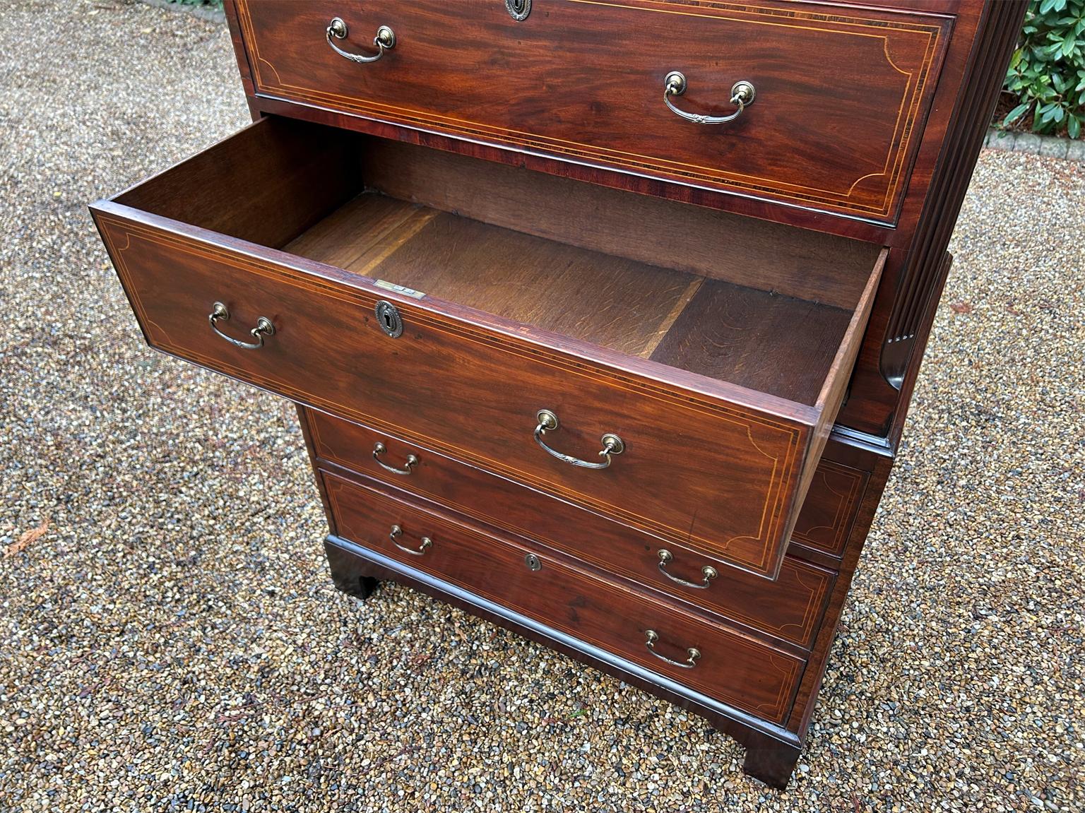 Mogano Cassapanca in mogano del 19° secolo (Giorgio III) / Tallboy in vendita