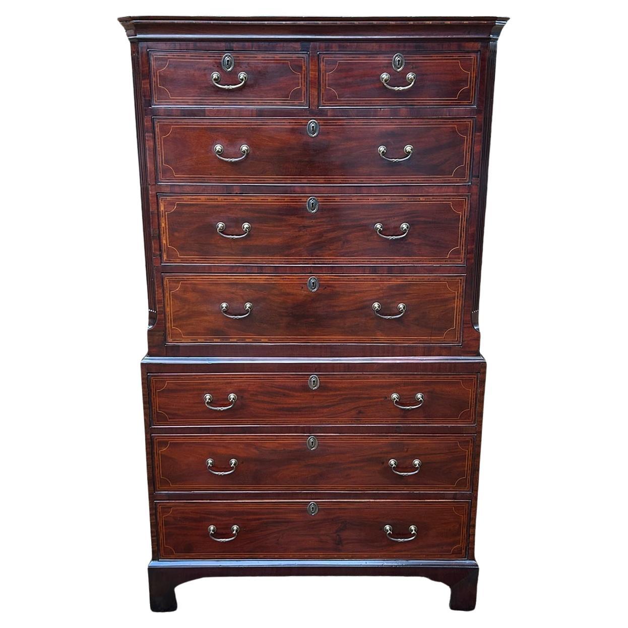 Cassapanca in mogano del 19° secolo (Giorgio III) / Tallboy in vendita