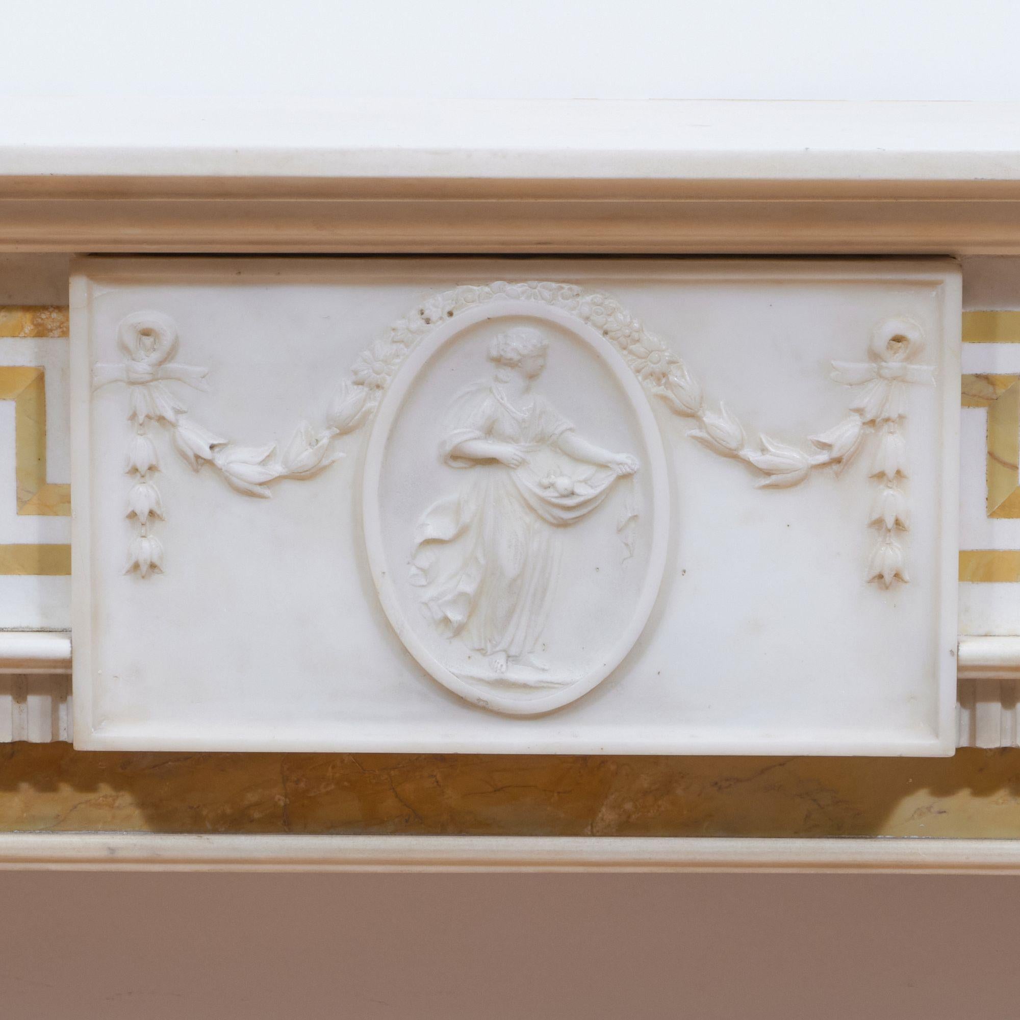 19th Century George III Marble Fireplace Mantel 2