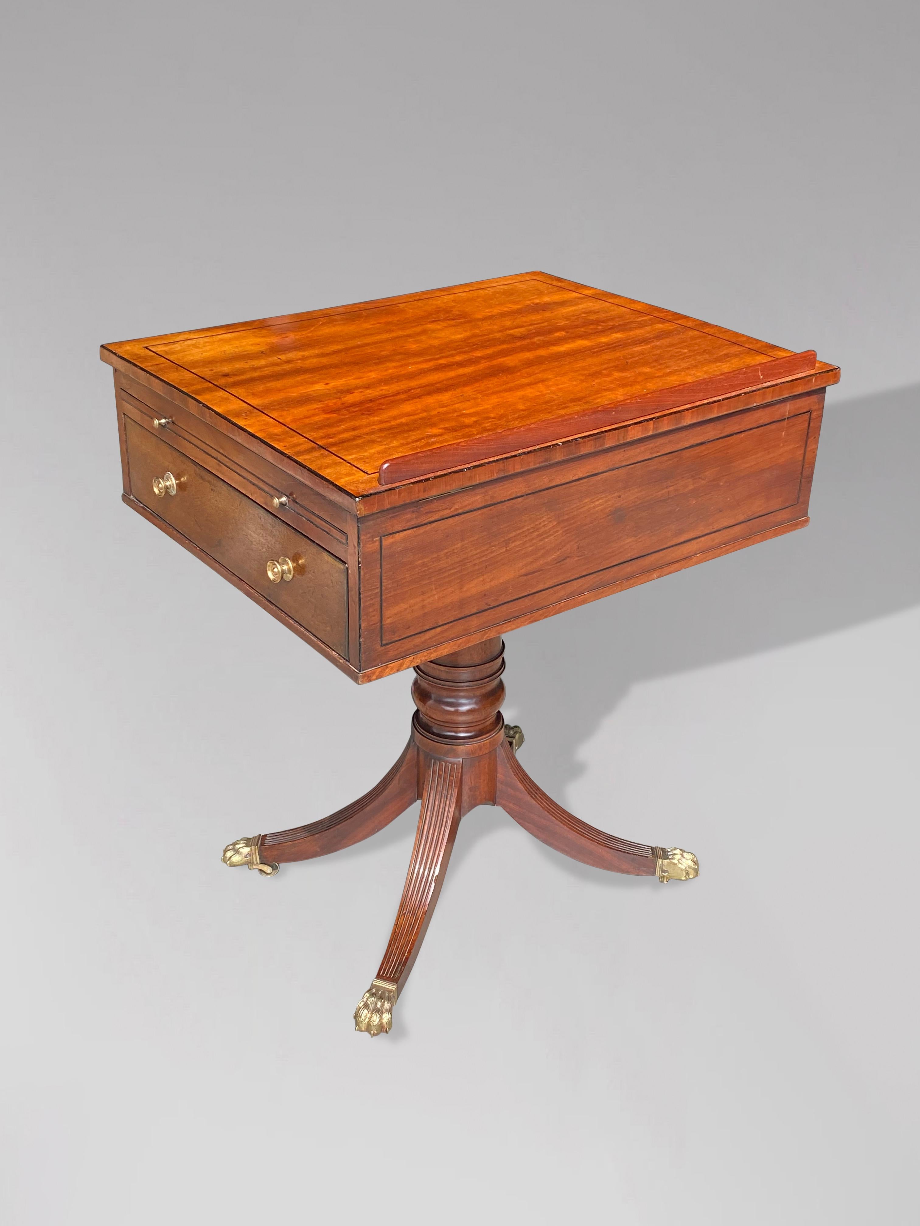 Hand-Crafted 19th Century George III Period Reading Table For Sale
