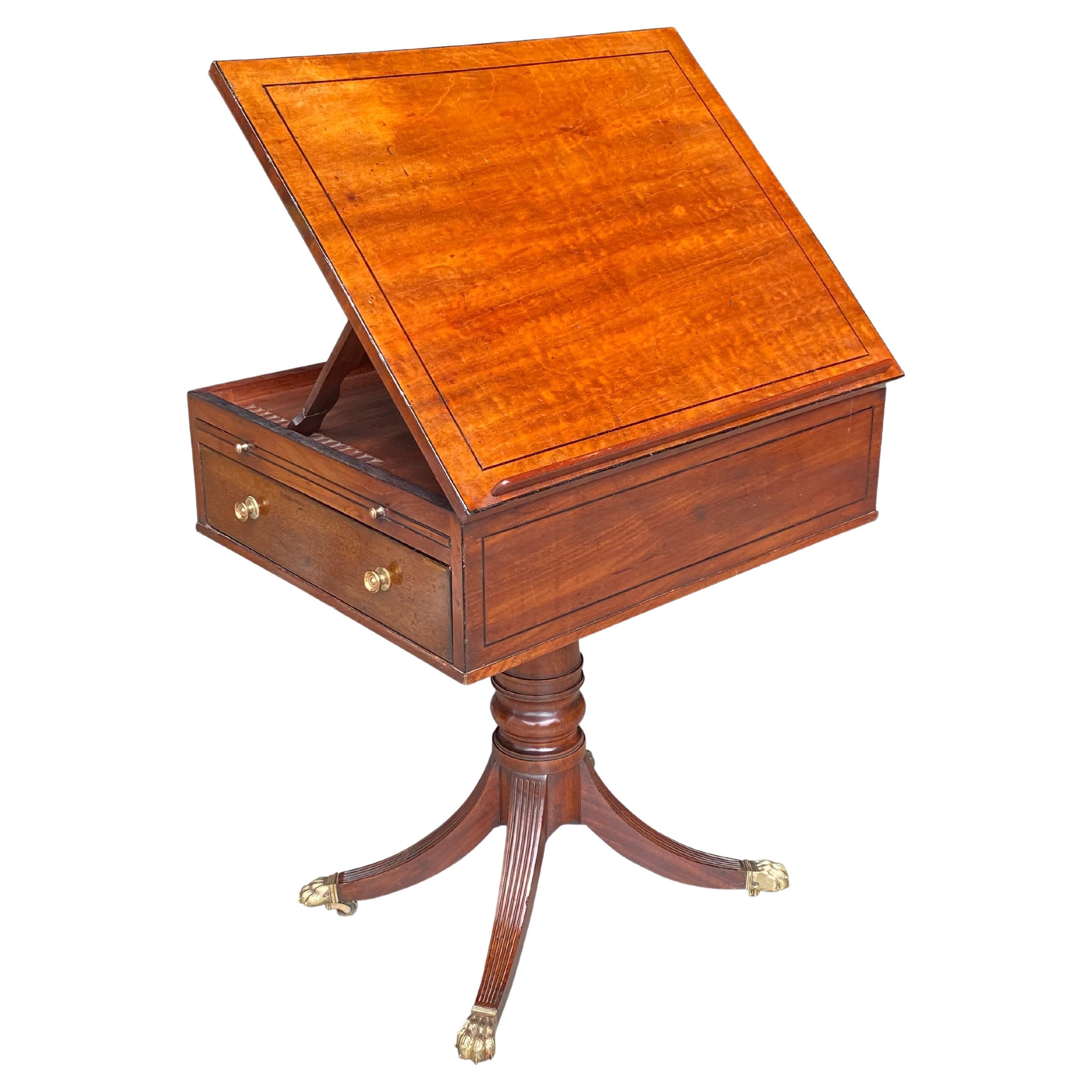 19th Century George III Period Reading Table For Sale
