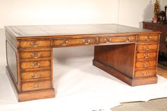 19th Century George III Style Mahogany Partners Desk