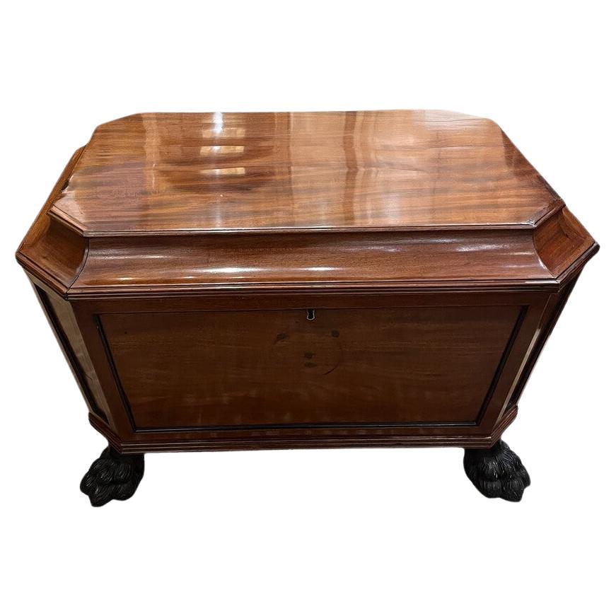 19th Century George IV Mahogany Cellarette For Sale