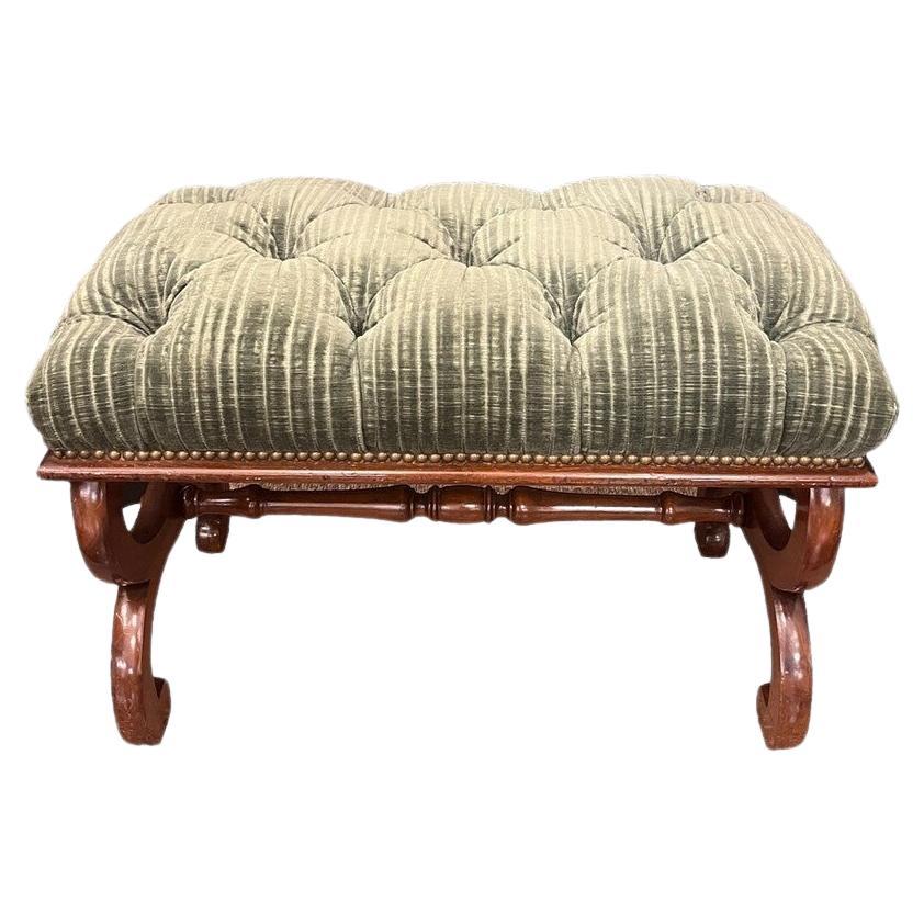 19th Century George IV Mahogany Stool Bench