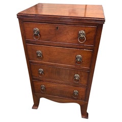Antique 19th Century, Georgian Bedside Chest of Drawers