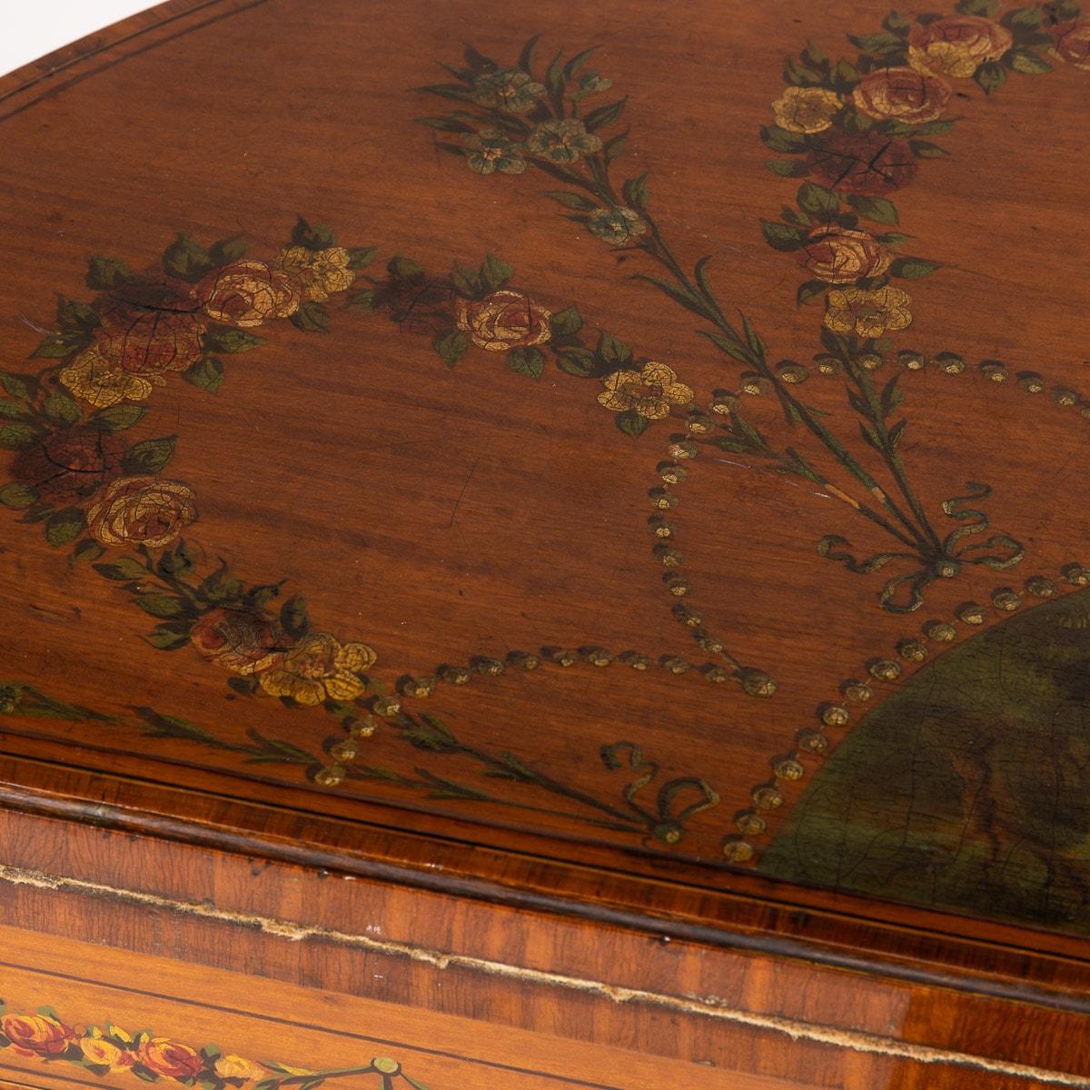 19th Century Georgian Demi Lune Games Console Table, c.1800 For Sale 6