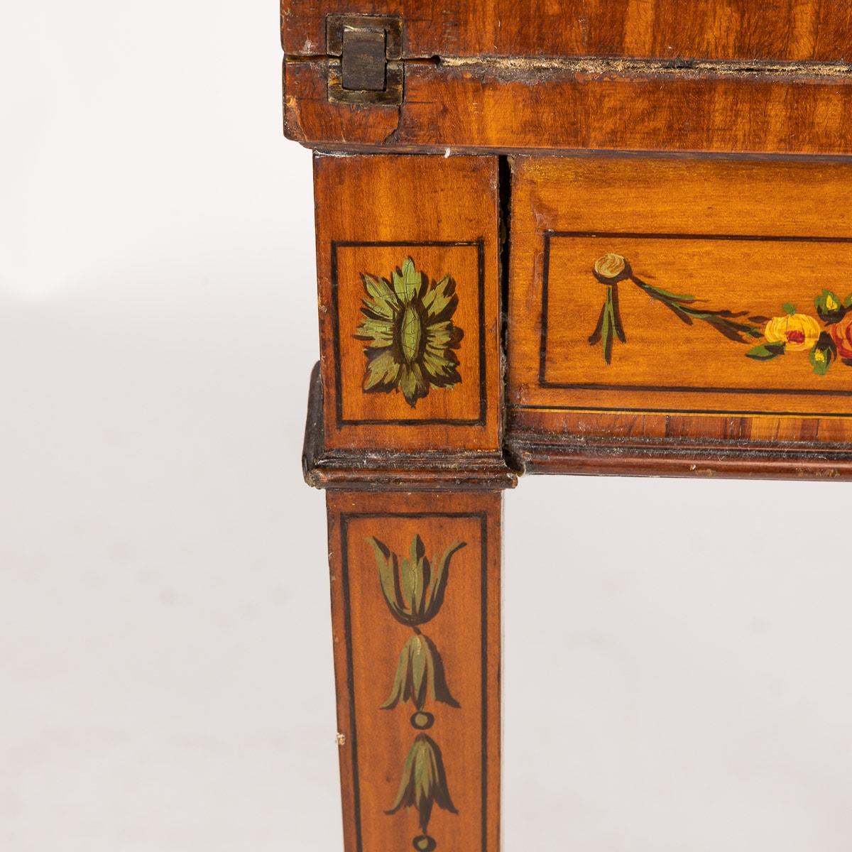 19th Century Georgian Demi Lune Games Console Table, c.1800 For Sale 4