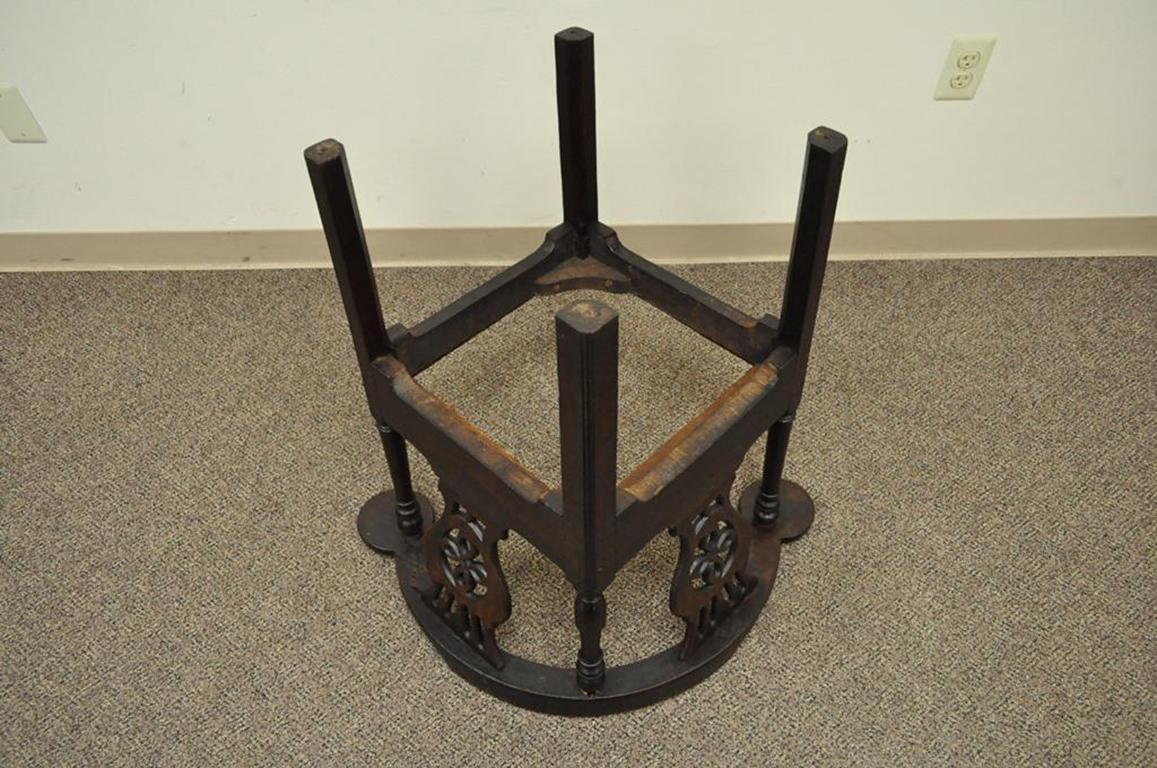 19th Century Georgian English Irish Mahogany Needlepoint Seat Corner Chair 6