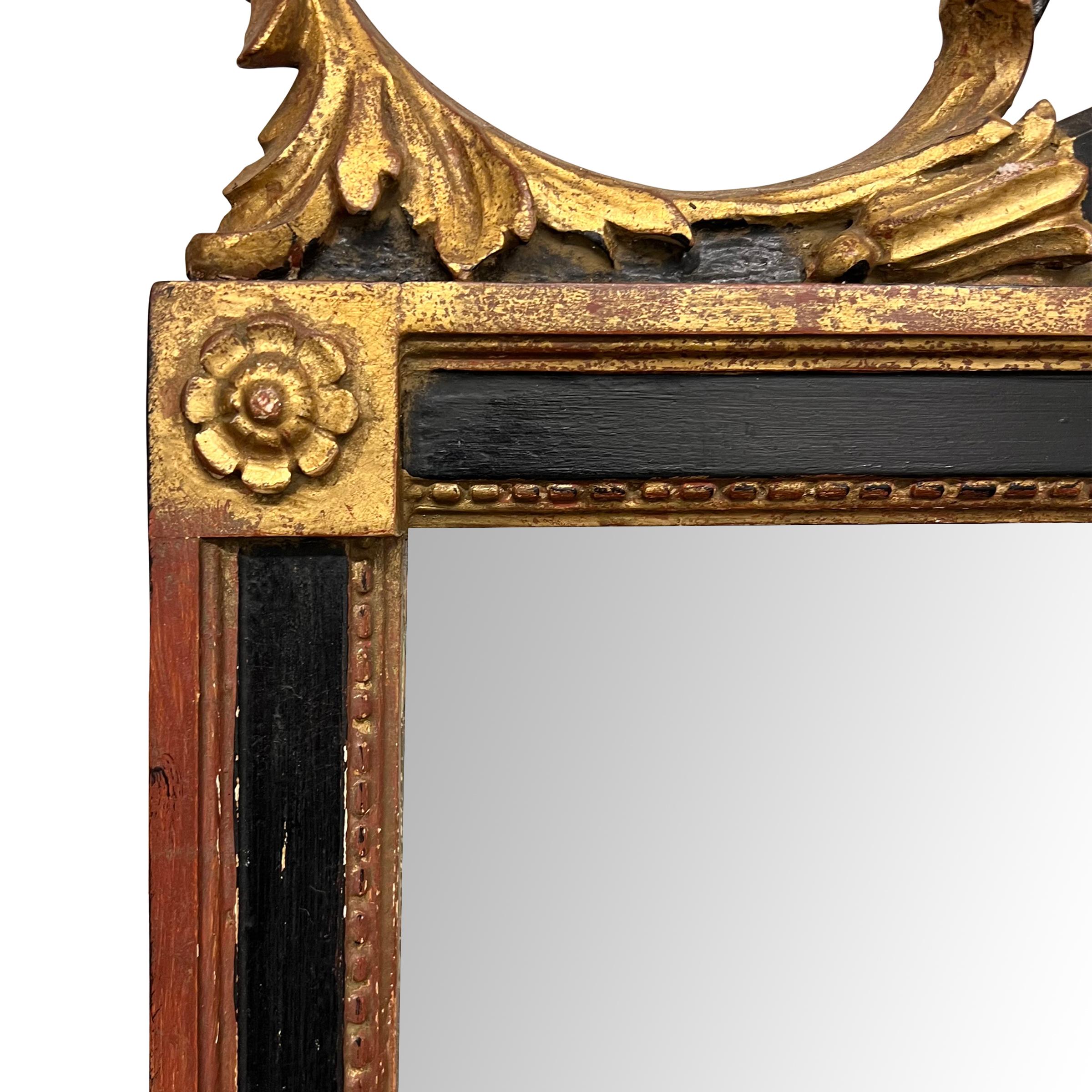 19th Century Georgian Gilt Framed Mirror with Crossbow, Arrows, and Crown For Sale 7