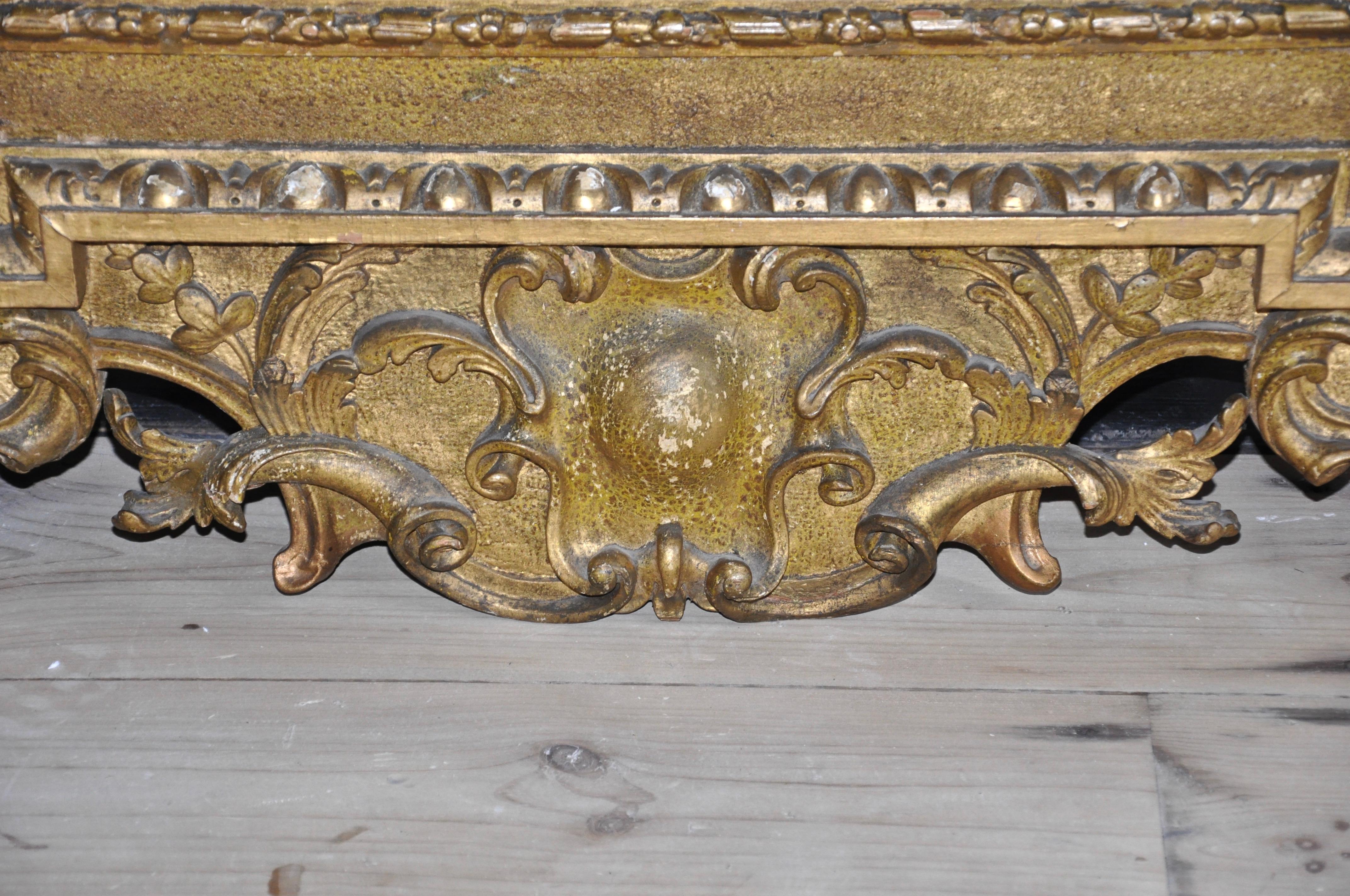 19th Century Georgian Gilt Mirror in Style of William Kent 2