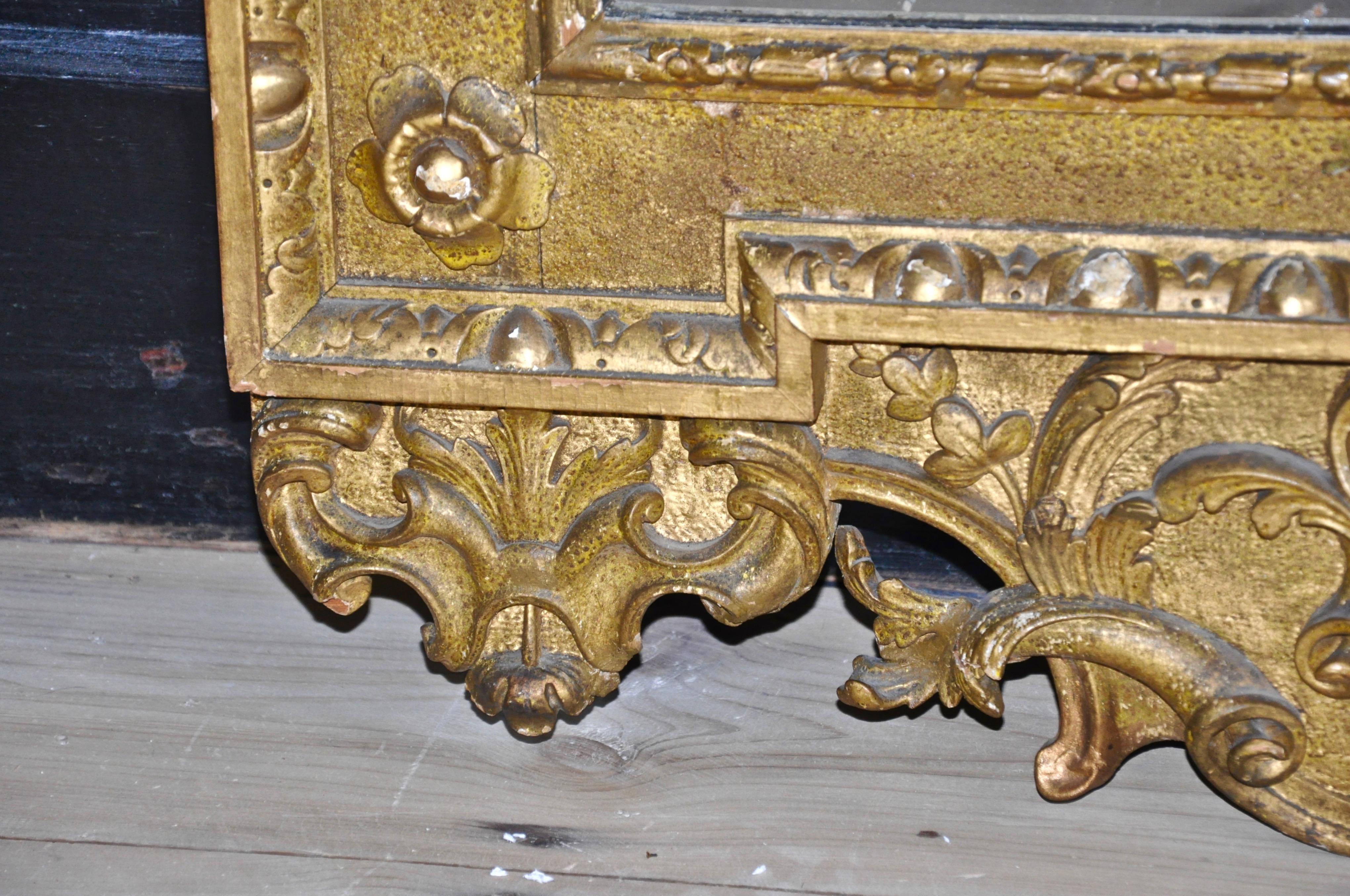 19th Century Georgian Gilt Mirror in Style of William Kent 3