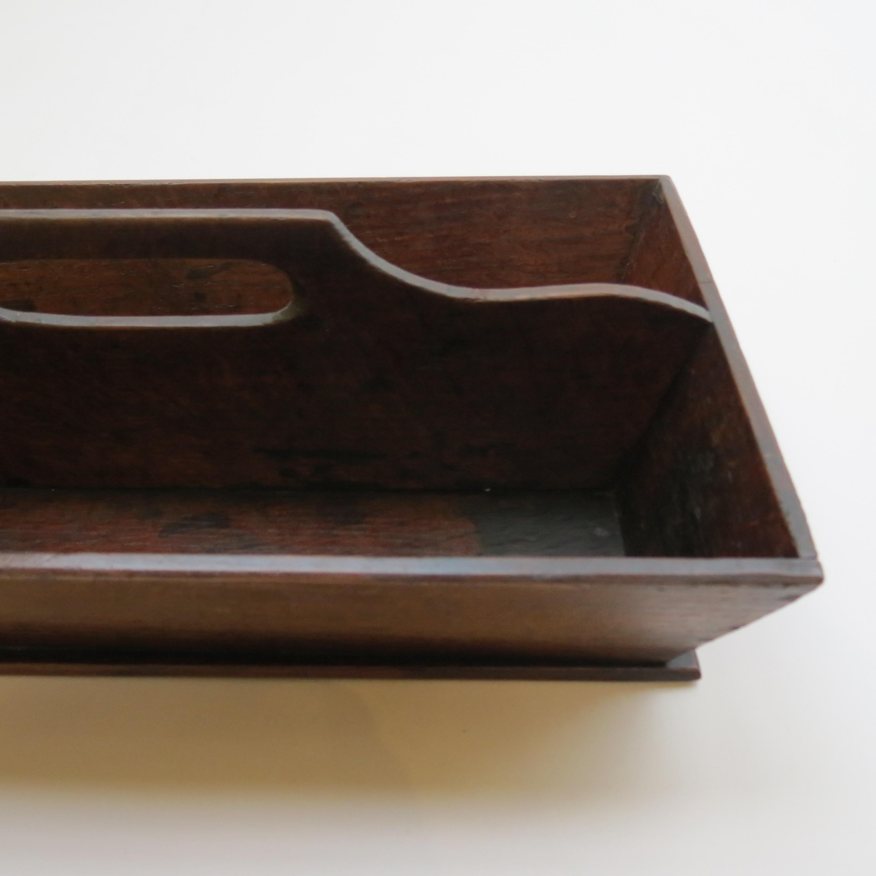19th Century Mahogany Antique Cutlery Tray Caddy 1810 For Sale