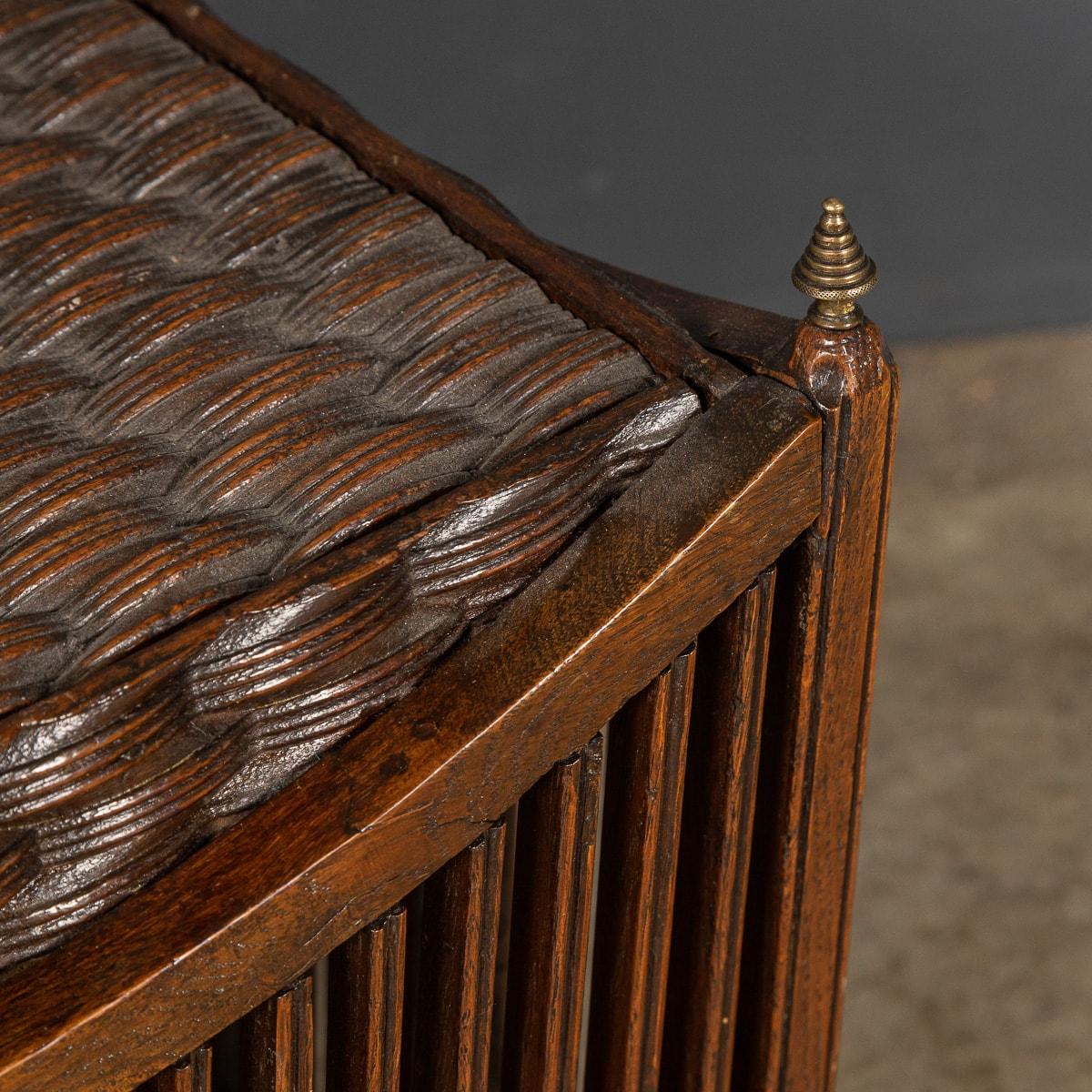 19th Century Georgian Mahogany Basket Used for Wool & Silks, circa 1820 For Sale 6