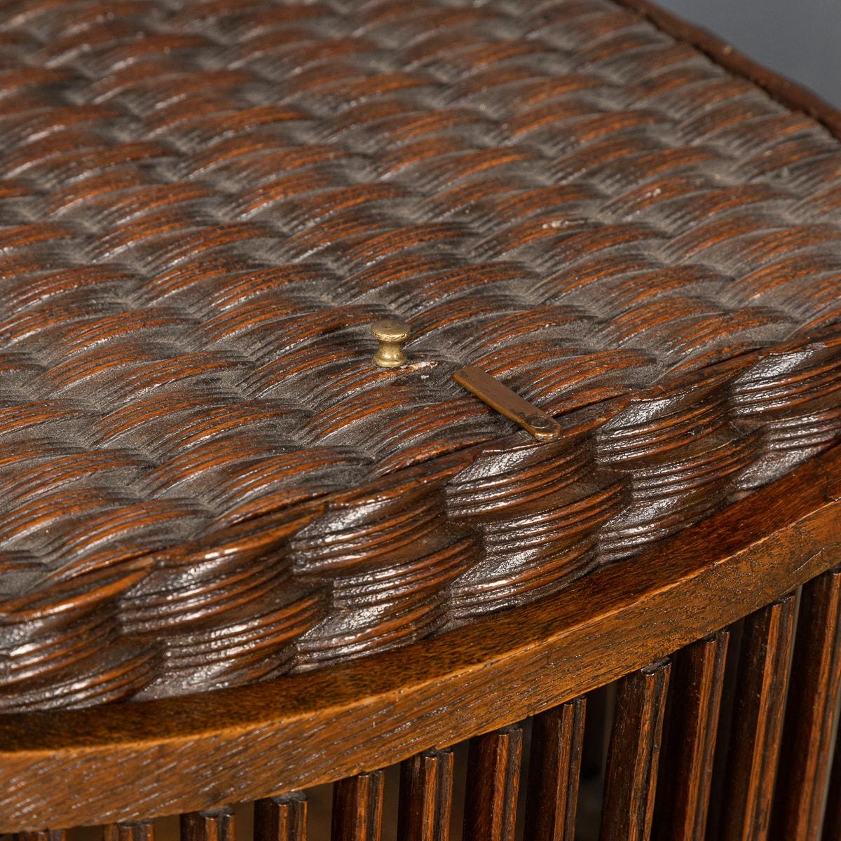 19th Century Georgian Mahogany Basket Used for Wool & Silks, circa 1820 For Sale 7