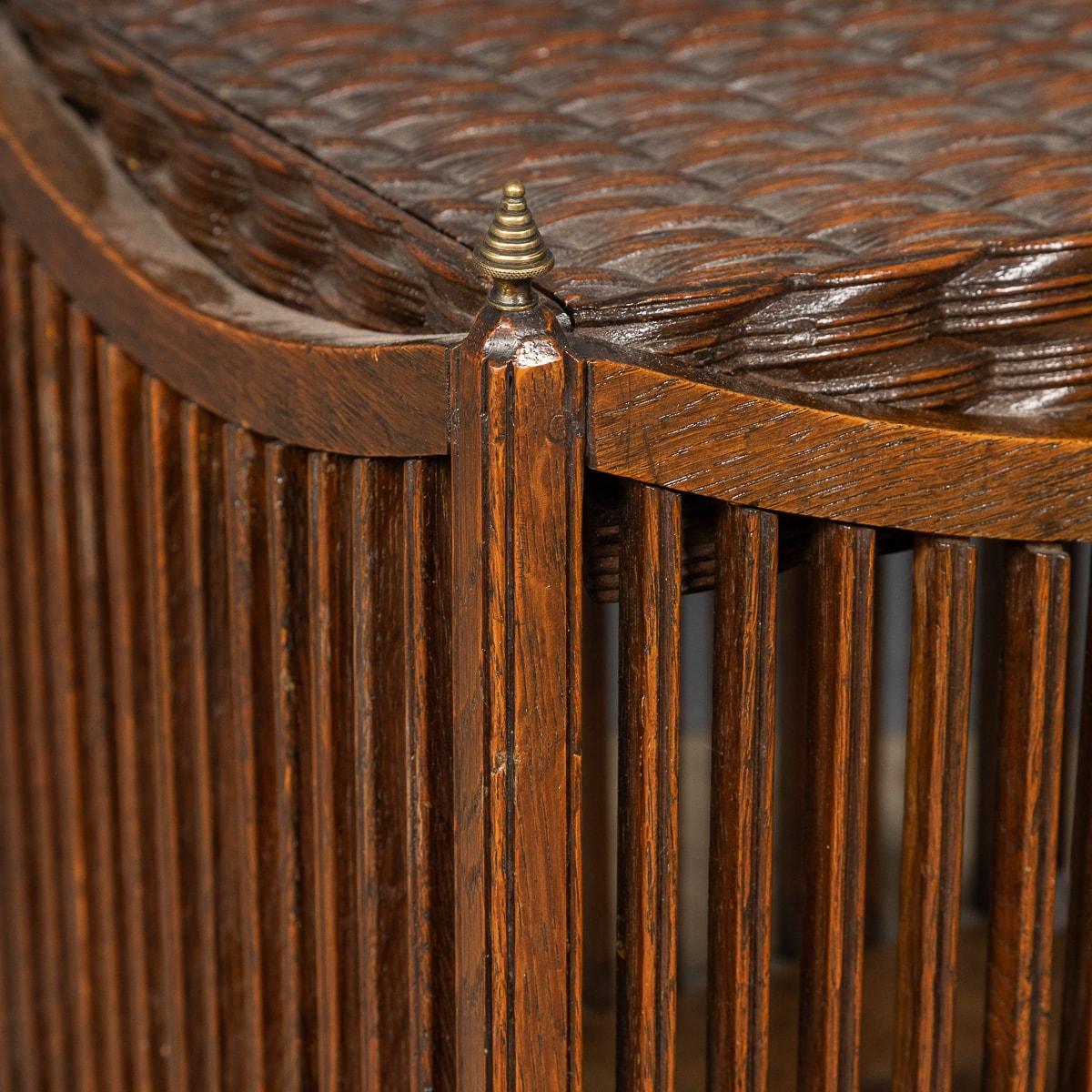 19th Century Georgian Mahogany Basket Used for Wool & Silks, circa 1820 For Sale 8