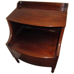 19th century Georgian Mahogany Bowfront Bedside Table