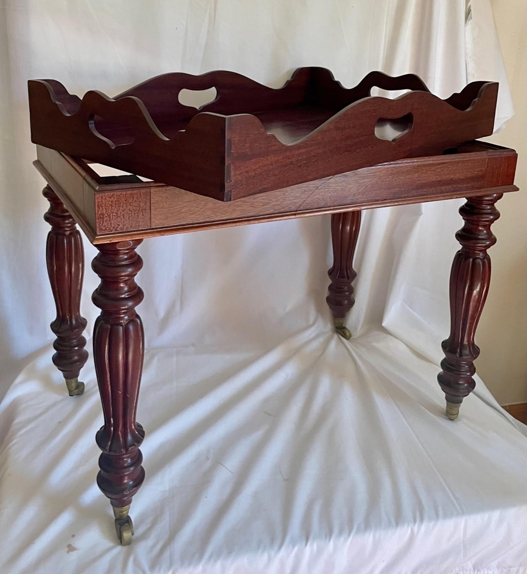 English 19th Century Georgian Mahogany Butler’s Tray Table