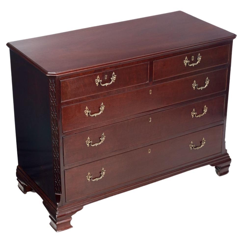 19th Century Georgian Mahogany Commode For Sale