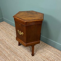 19th Century Georgian Mahogany Cross-Banded Antique Cellarette
