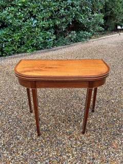 19th Century Georgian Mahogany D-Shaped Card