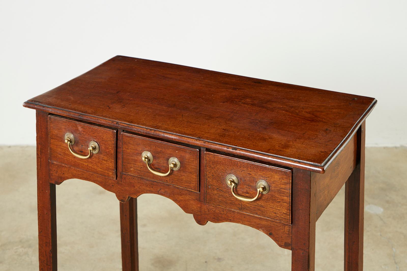 Hand-Crafted 19th Century Georgian Mahogany Dressing Table or Work Table