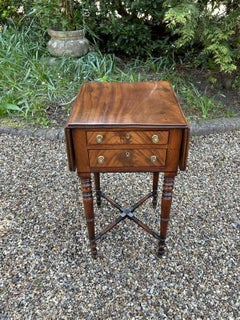 19th Century Georgian Mahogany Drop Leaf Work Table