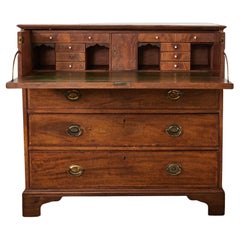 19th Century Georgian Mahogany Secretaire Chest of Drawers