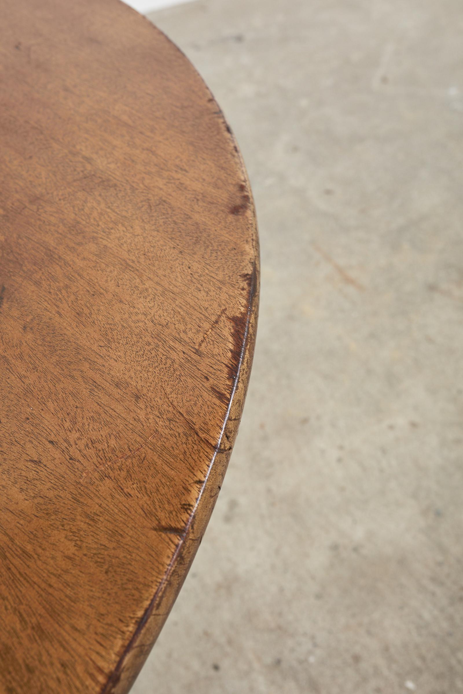 19th Century Georgian Mahogany Tilt-Top Pedestal Center Table 3