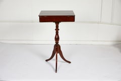 19th Century Georgian Mahogany Tripod-Base Sewing Table