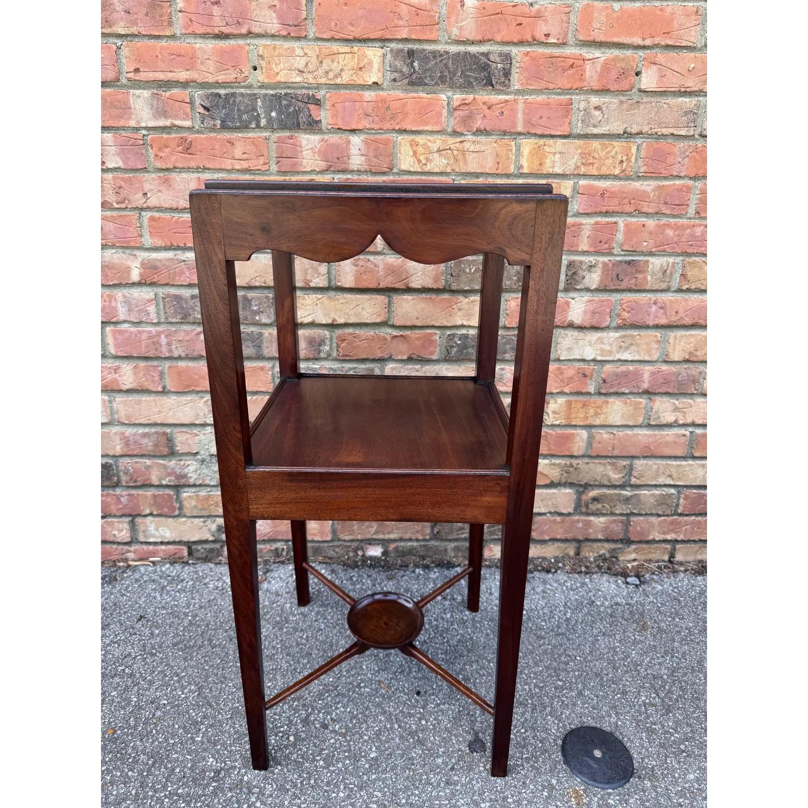 19th Century Georgian Mahogany Washstand/Side Table For Sale 2