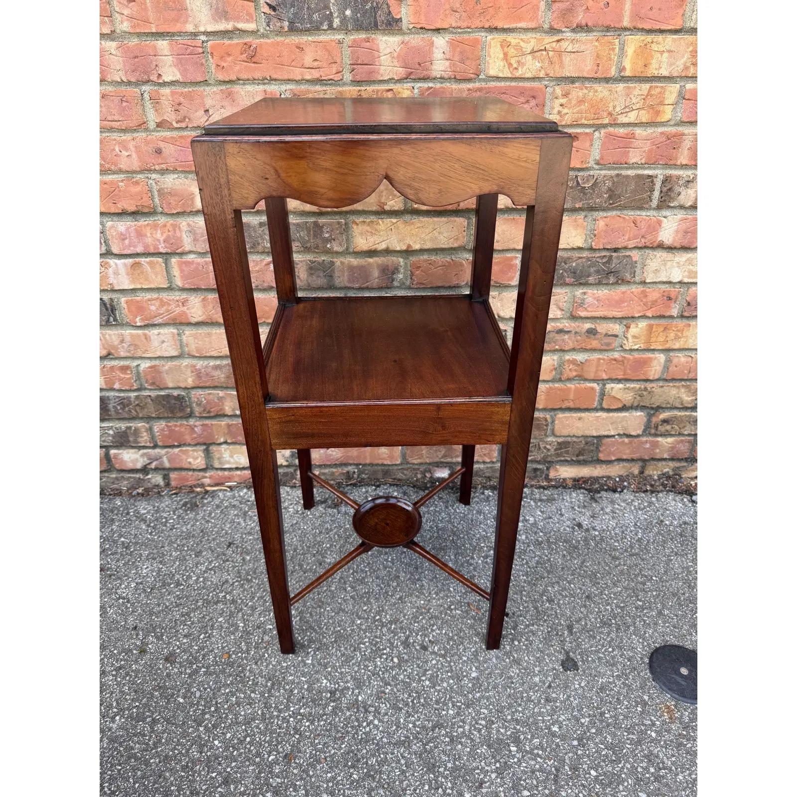 19th Century Georgian Mahogany Washstand/Side Table For Sale 3