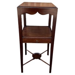 19th Century Georgian Mahogany Washstand/Side Table