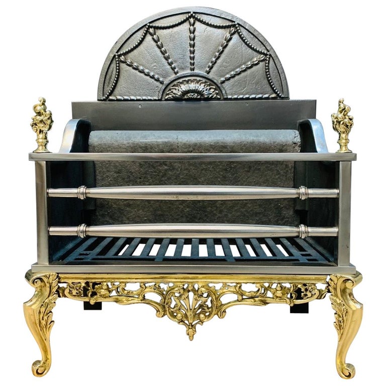 19th Century Manner Fire Grate Basket at 1stDibs