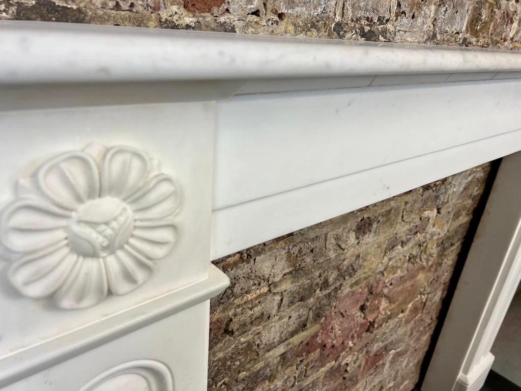 English 19th Century Georgian Marble Fireplace Mantlepiece  For Sale