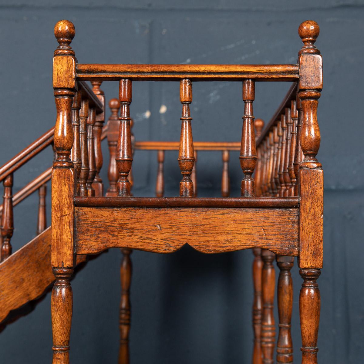 19th Century Georgian Model of a Mahogany Stairway, c. 1840 10