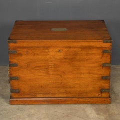 19th Century Georgian Sea Captain’s Brass Bound Chest, HMS Sirius, c.1800