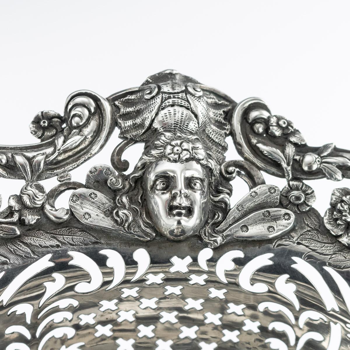 Georgianischer Silberkorb aus dem 19. Jahrhundert von Edward Farrell, London, um 1822 im Angebot 5