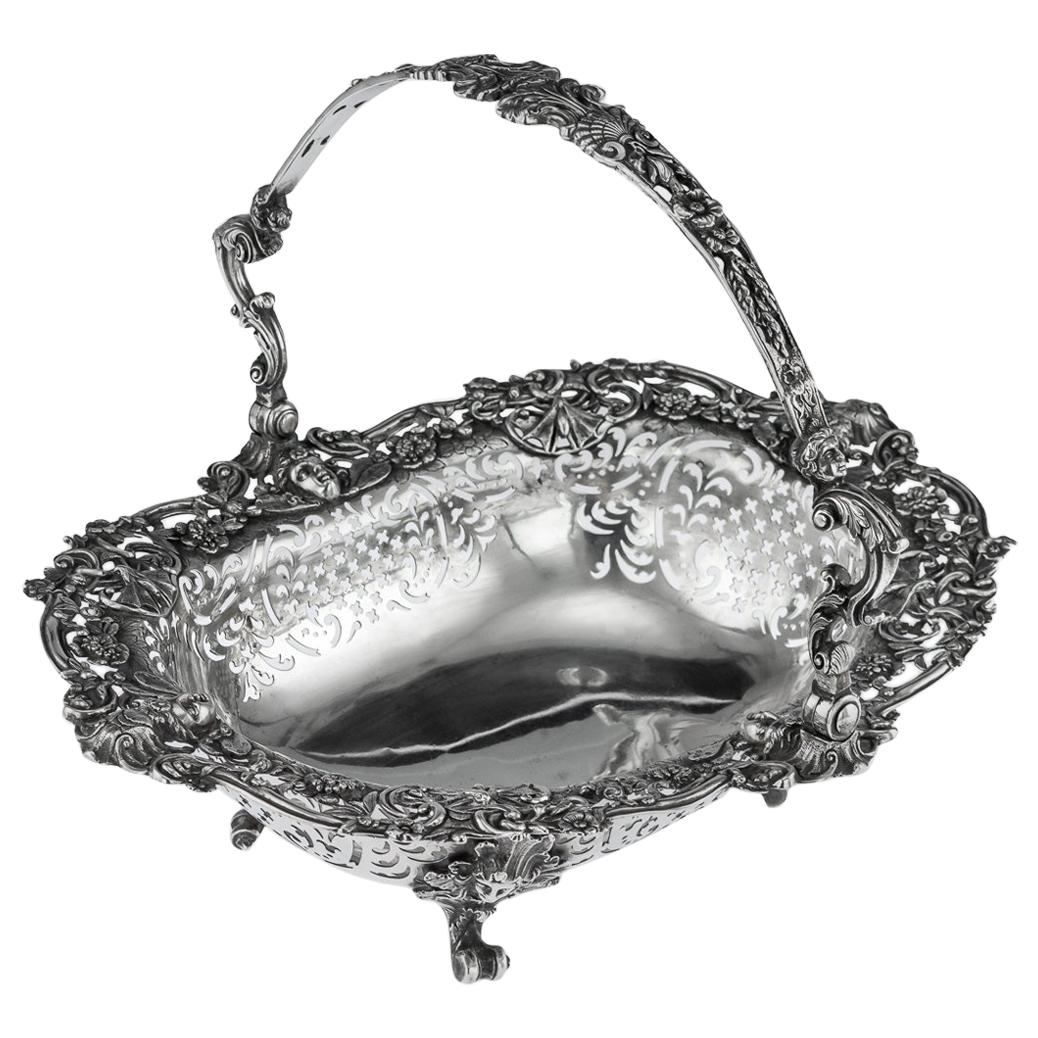 19th Century Georgian Silver Basket by Edward Farrell, London, circa 1822